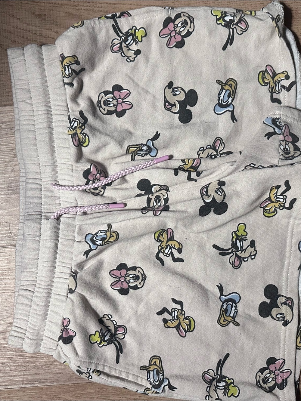 Disney Minnie & Friends Beige Printed Women’s Drawstring Shorts